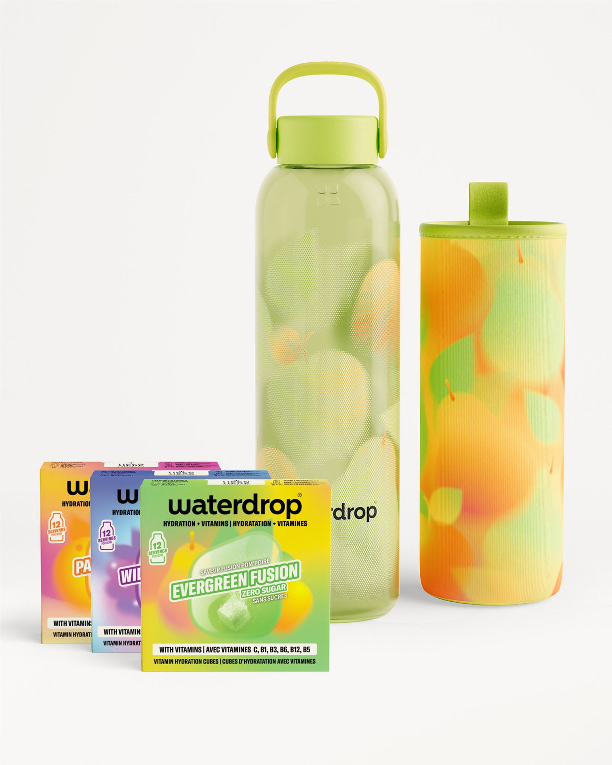 Set Botella de vidrio Fusion