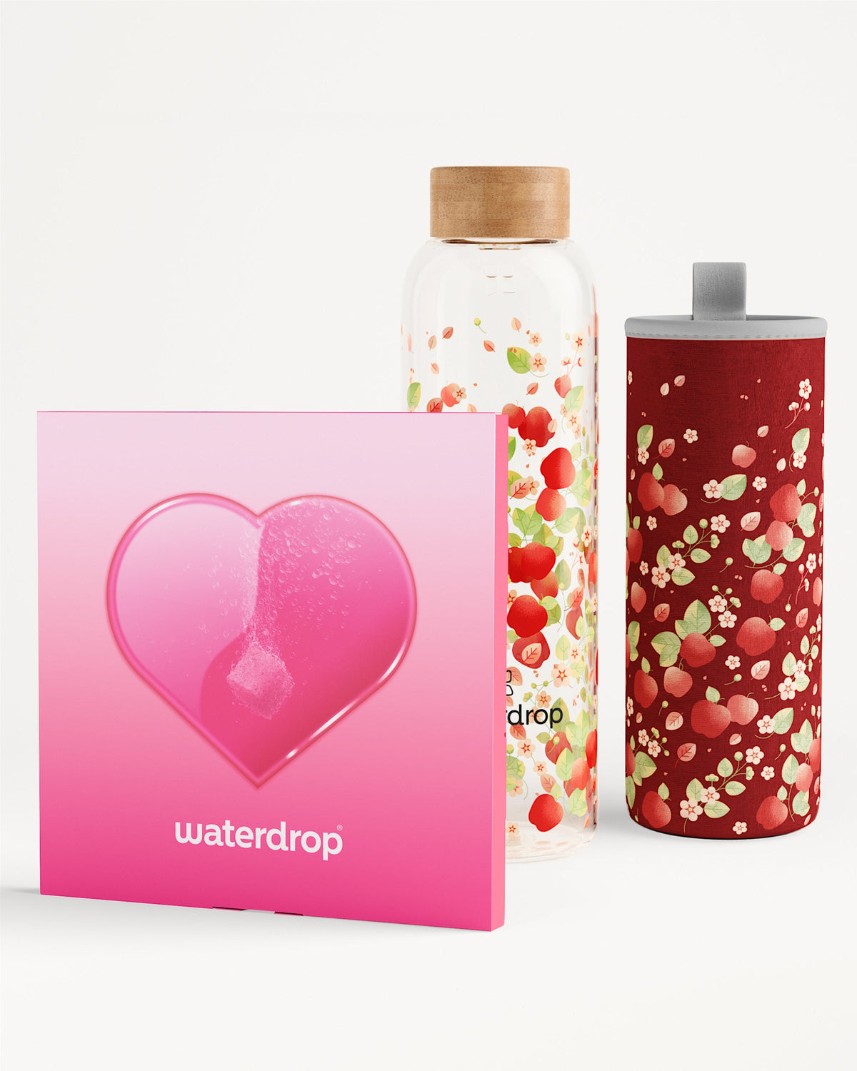 Set Hidratación con Corazón Vidrio