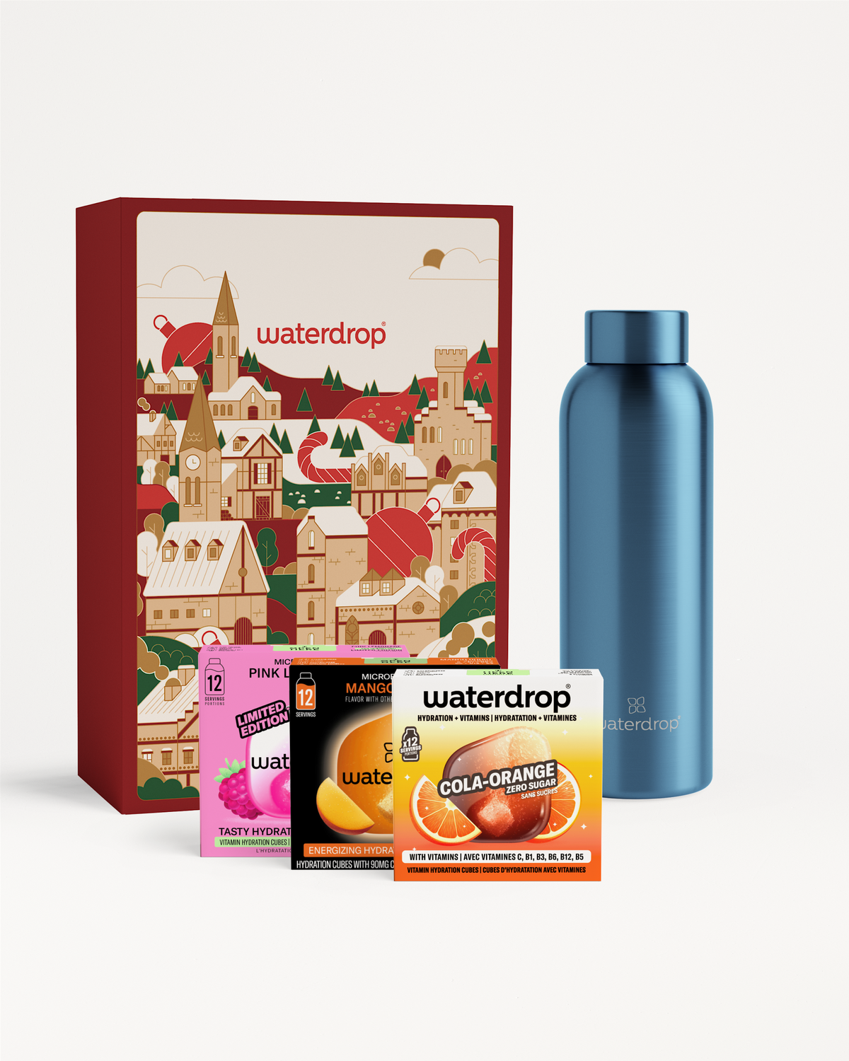 Set regalo Botella de acero inoxidable