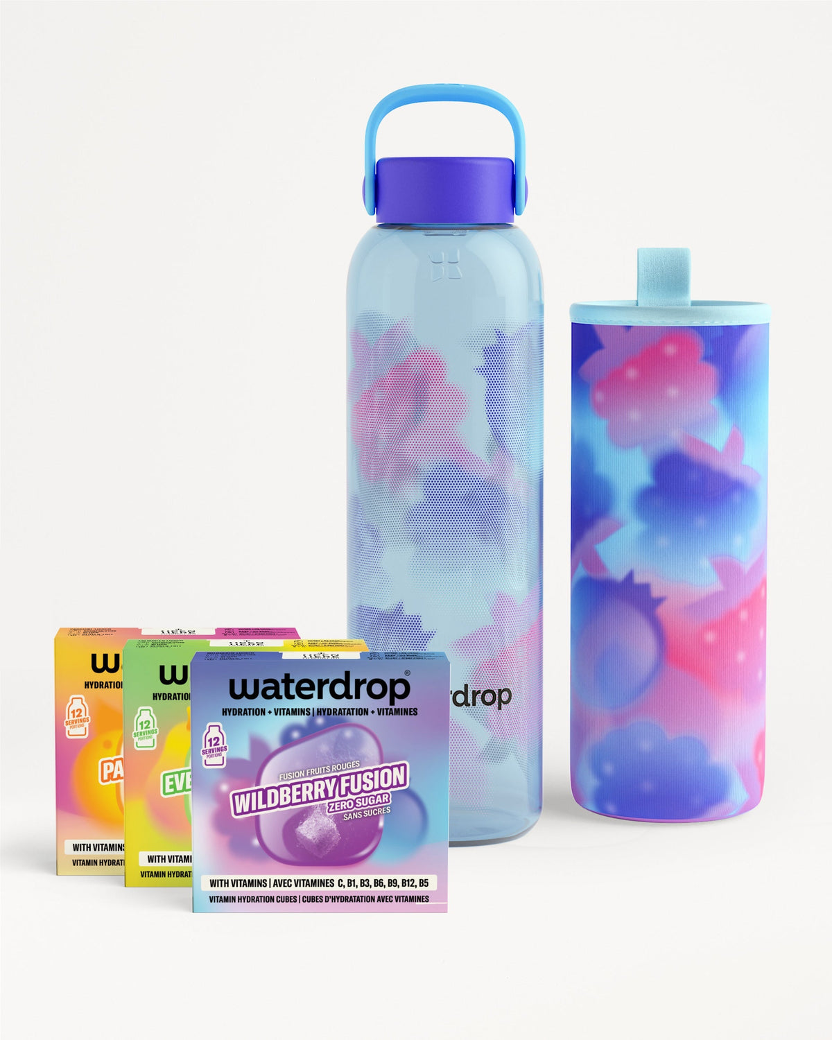 Set Botella de vidrio Fusion