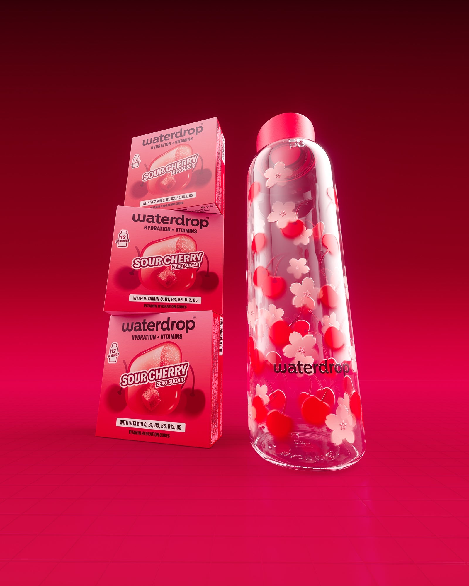 Botella de vidrio CEREZA ÁCIDA