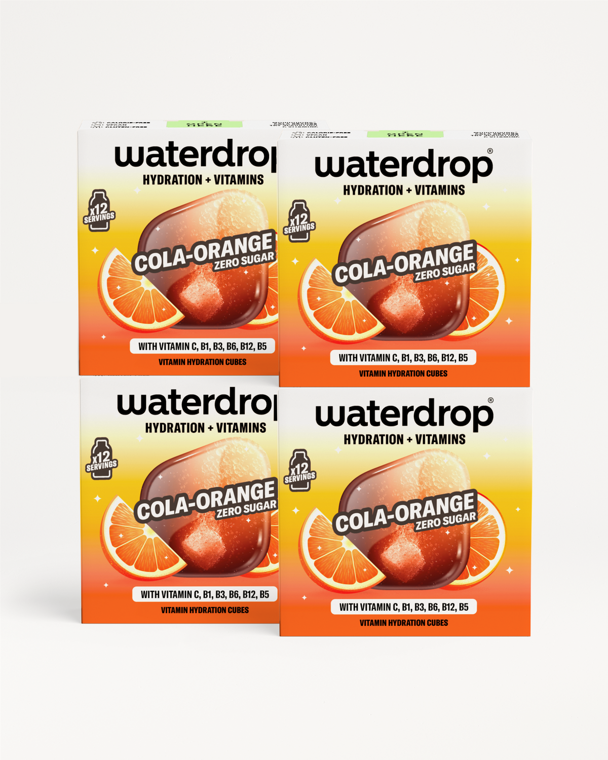 COLA ORANGE 3+1 vitamin hydration cubes.