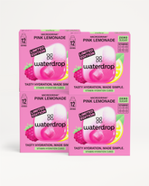 PINK LEMONADE 3+1 vitamin hydration cubes, zero sugar, 48 servings.