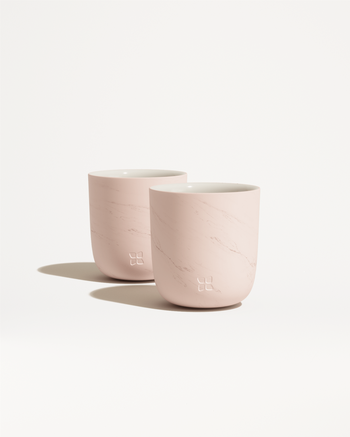 Tazas con diseño mármol