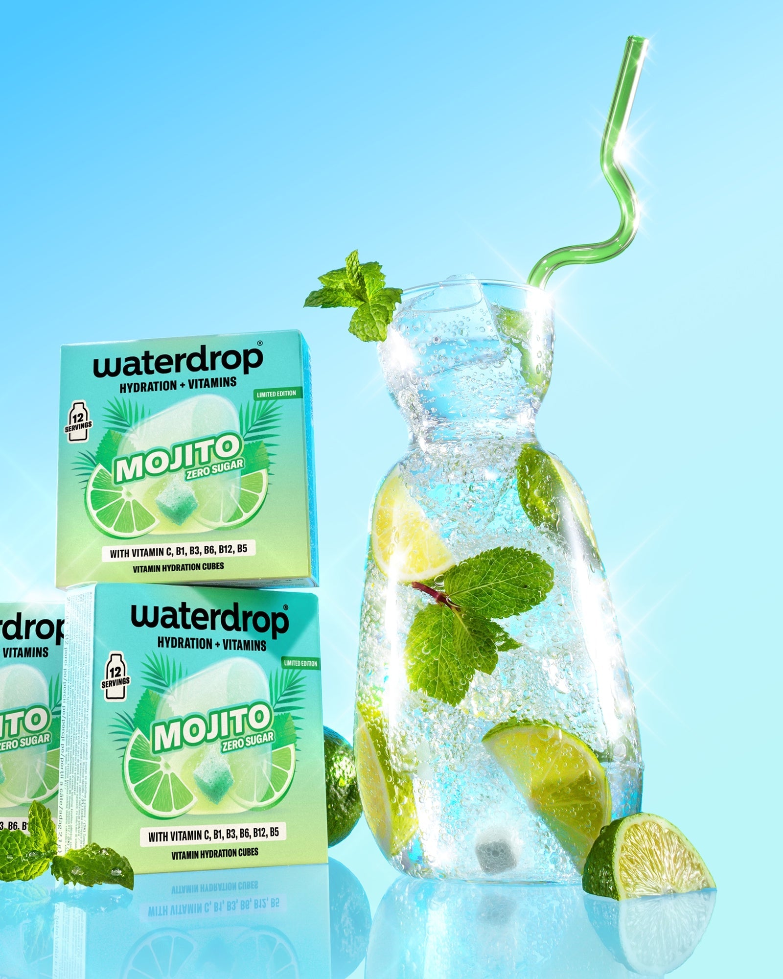 Pajitas de vidrio MOJITO