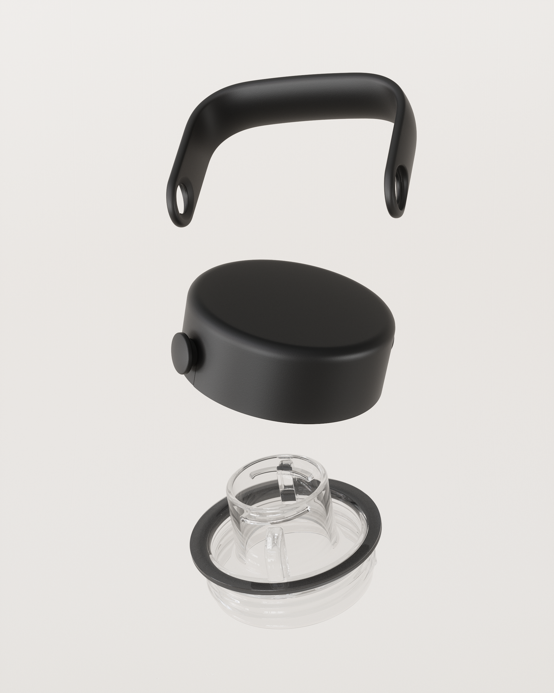 All-Purpose Thermo Glossy lid assembly, leak-proof design.