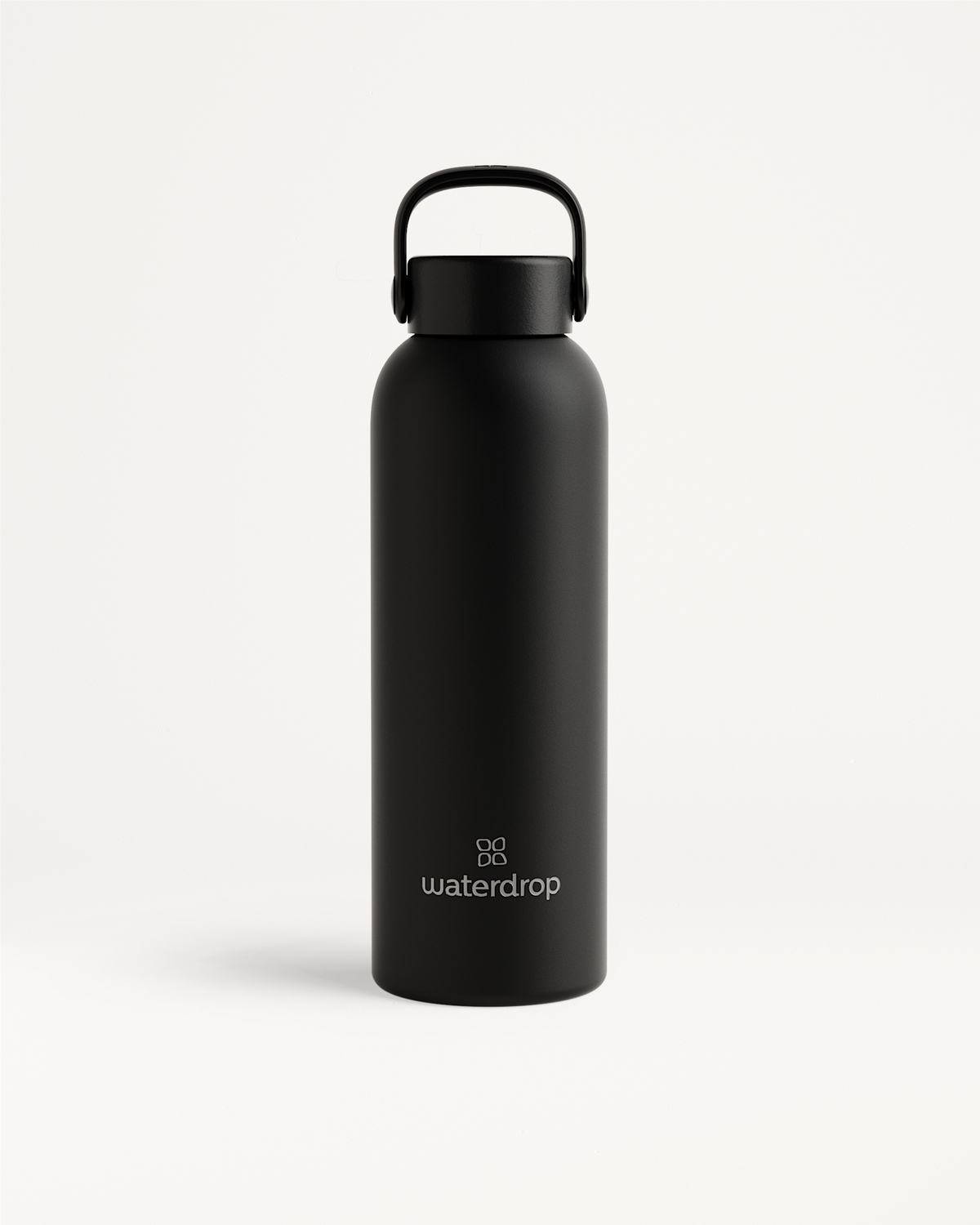 Botella de acero · Tapón con asa