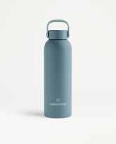 Botella de acero · Tapón con asa