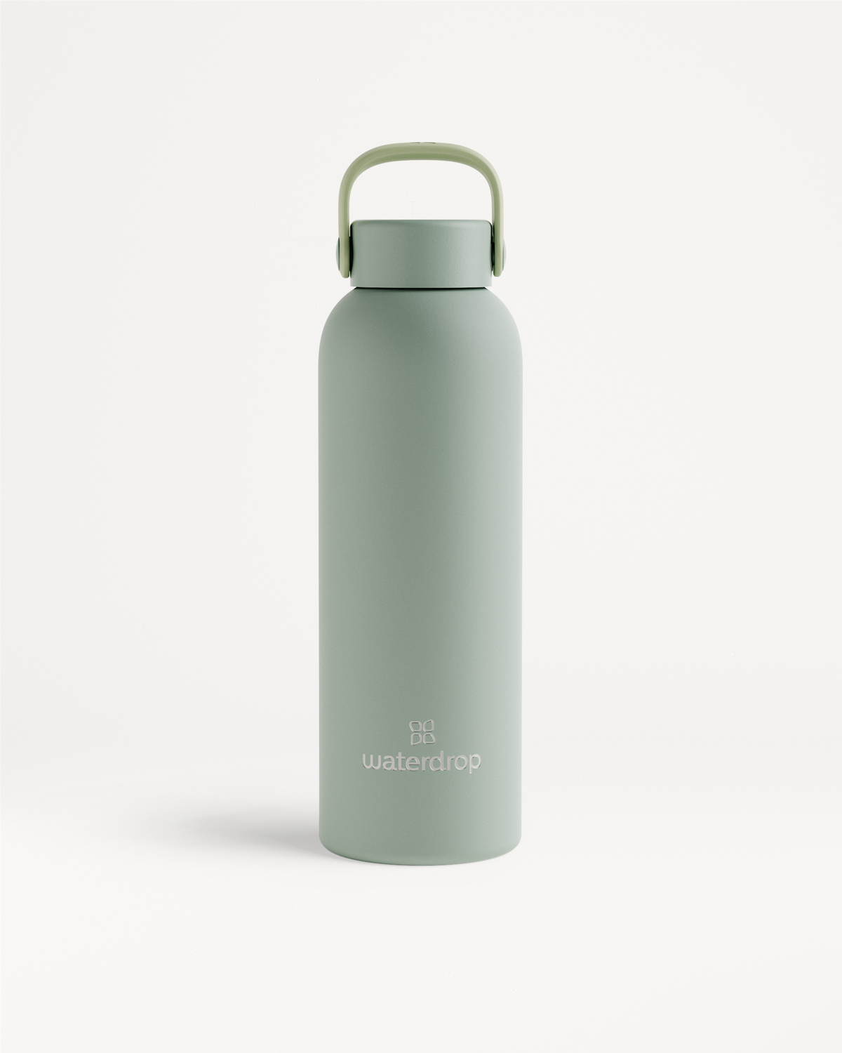 Botella de acero · Tapón con asa