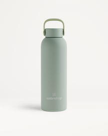 Botella de acero · Tapón con asa