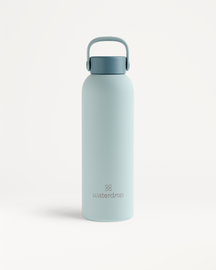 Botella de acero · Tapón con asa