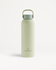 Botella de acero · Tapón con asa