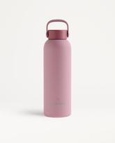 Botella de acero · Tapón con asa