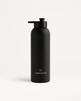 Botella de acero · Tapón extensible