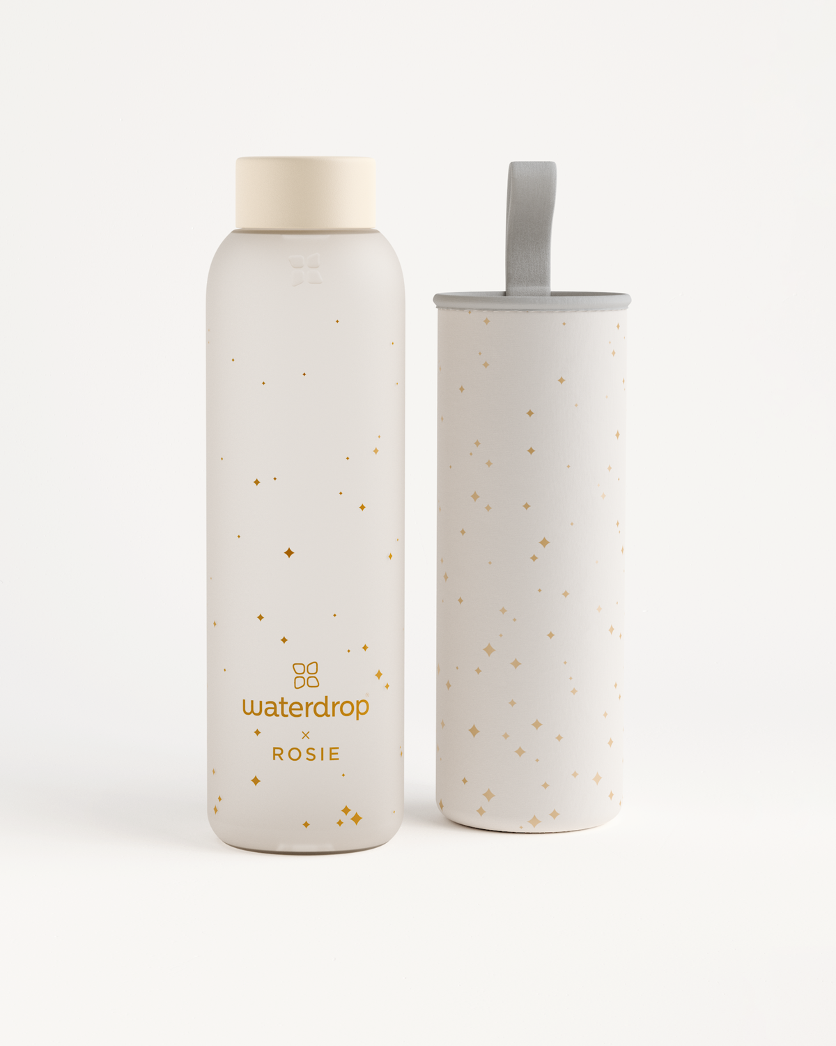 SNOW Botella de cristal Rosie